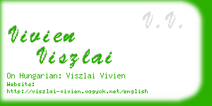 vivien viszlai business card